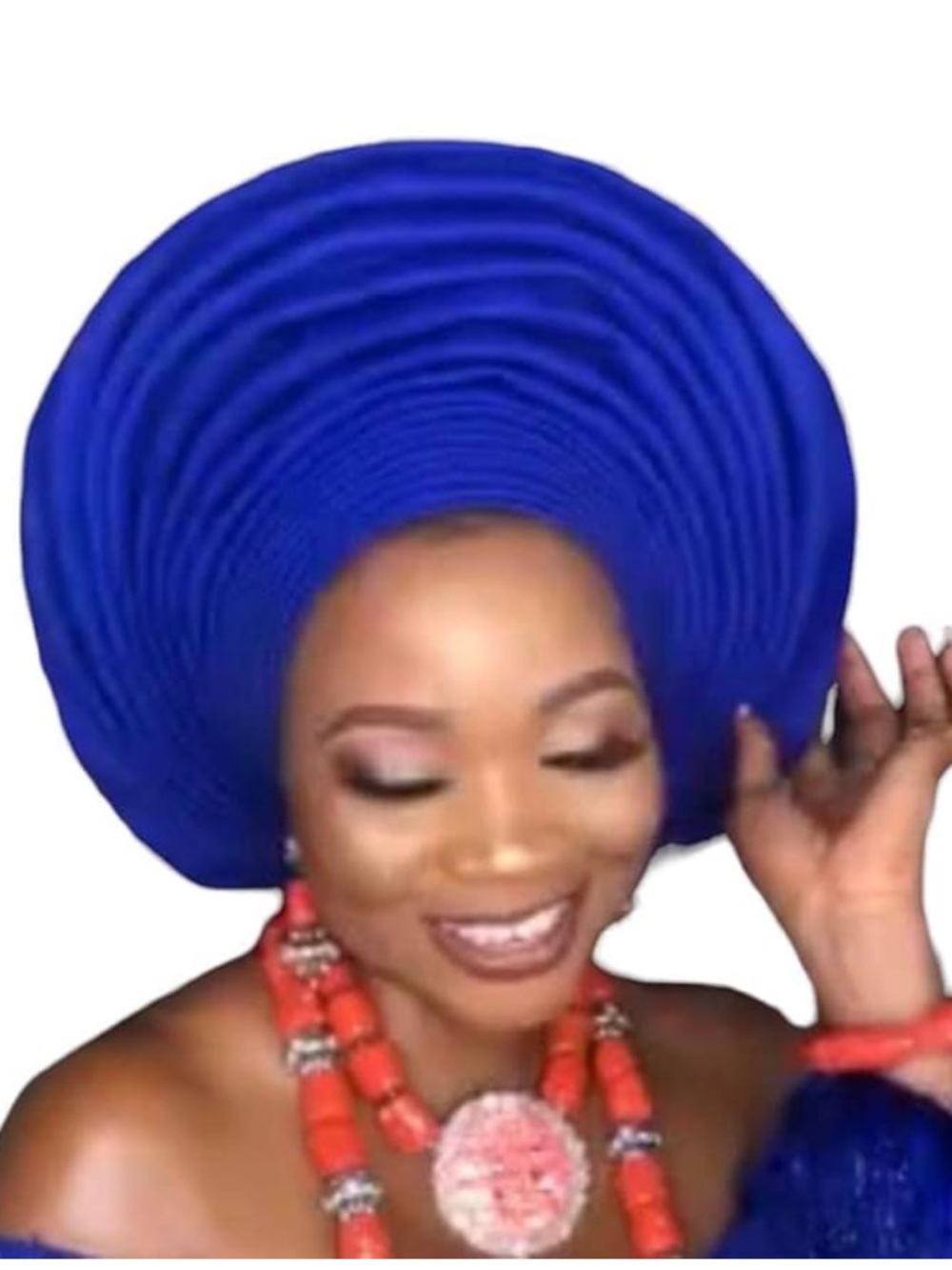 Royal Blue Gele Headwrap